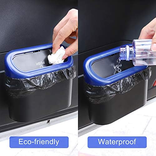Accmor Car Trash Can with Lid, Vehicle Trash Bin Car Dustbin Garbage Organizer - Image 4