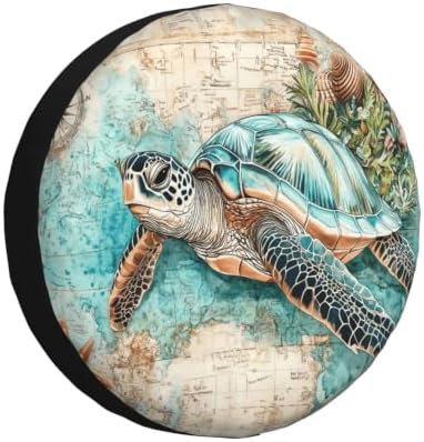 Sea Turtle Spare Tire Cover Waterproof Wheel Cover 15 Inch Universal Fit by Unknown
