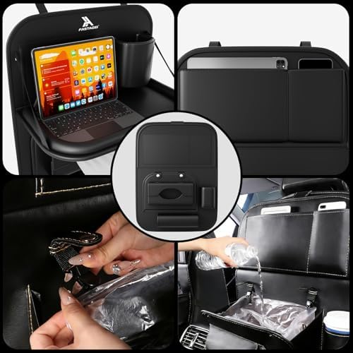 2 Pack Universal Premium Leather Foldable Car Backseat Organizer - Image 5