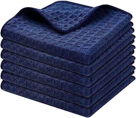 Homaxy Microfiber Waffle Weave Kitchen Dish Cloths, 6 Pack by Homaxy
