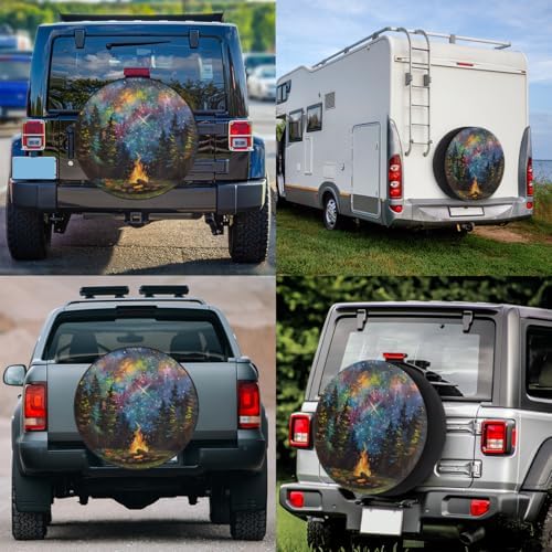 Galaxy Spare Tire Cover 14in Spare Wheel Covers Tire Storage Cover - Image 6