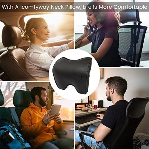 Car Headrest Pillow，Leather Neck Rest Pillow - Image 6