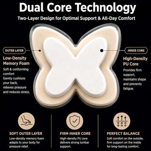 Memory Foam Lumbar Support Pillow, Back Support - Image 5