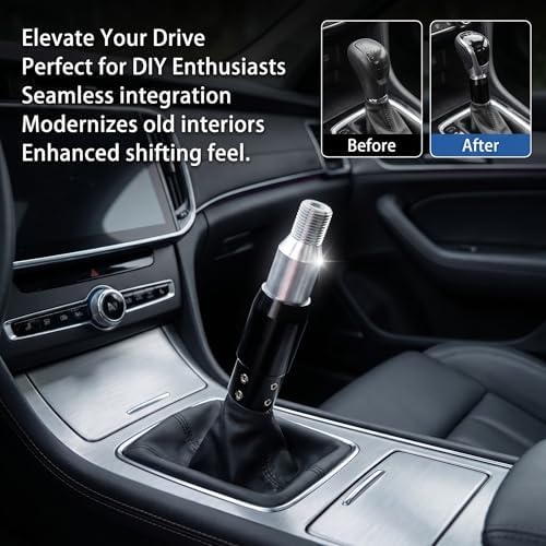 1 PC Shifter Gear Shift Knob Adapter, Aluminum Alloy Converter Kit - Image 4