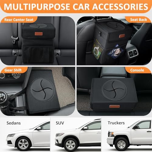 Vankor Car Trash Can with Lid Leak Proof Car Accessories - Image 5