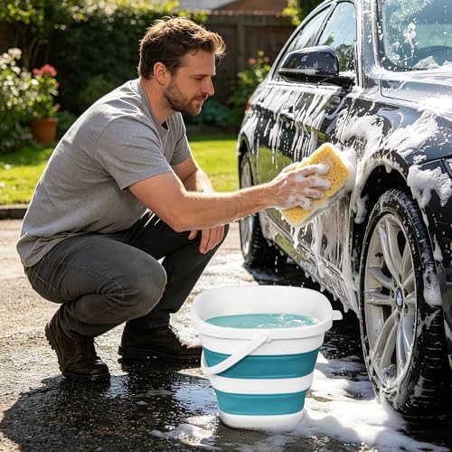 Collapsible Bucket, 2.6 Gallon 10L Mop Bucket - Image 5
