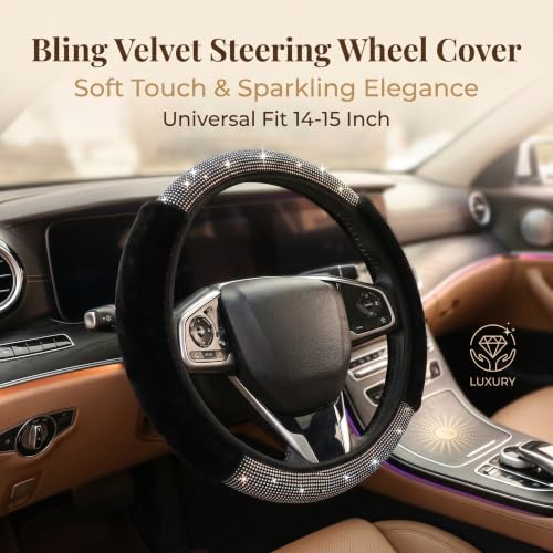 Bling Fluffy Steering Wheel Cover - Image 3