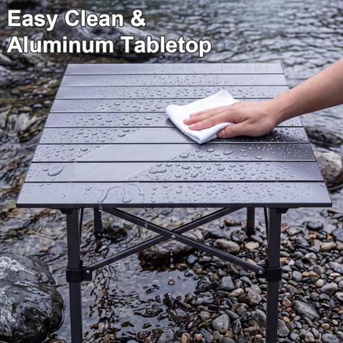 Folding Camping Table, Portable Lightweight Beach Tables - Image 4