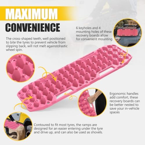 BUNKER INDUST Off-Road Traction Boards, Pair Recovery Tracks Traction Mat - Image 4