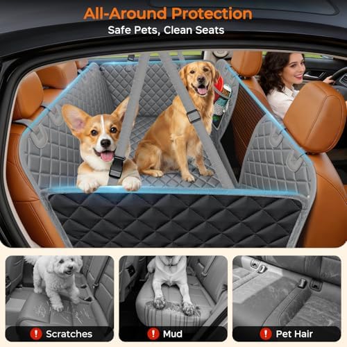 URPOWER Hard Bottom Dog Car Seat Cover, Back Seat Extender - Image 4