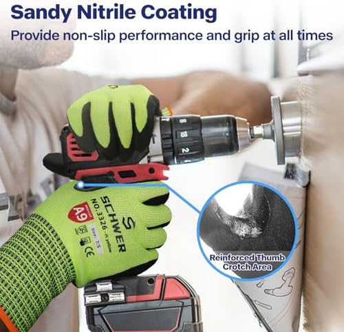 Schwer ProGuard Highest Level Cut Resistant Work Gloves PR3326 - Image 3