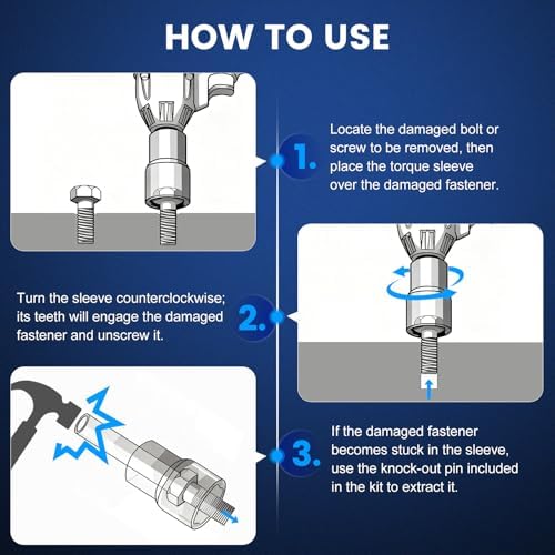 Professional 5-Piece Lug Nut Extractor Set - Image 6