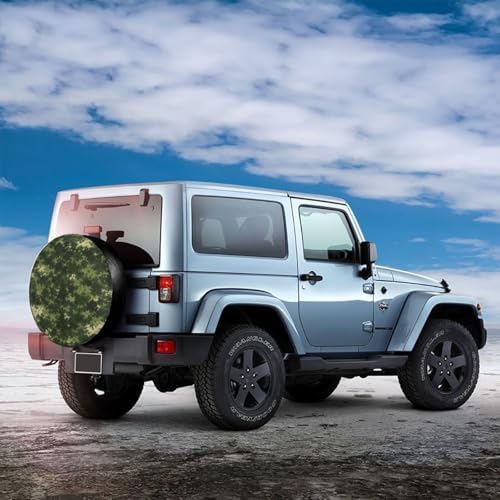 Spare Tire Cover，Army Green Camo Camper Spare Tire Cover Waterproof Sun - Image 3
