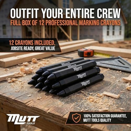Mutt Tools Black Lumber Crayons 12 Pack - Image 5