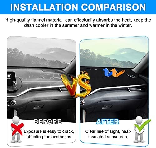 Autorder Dashboard Cover Mat for Nissan Altima 2019-2025 2026 Accessories Dash - Image 3