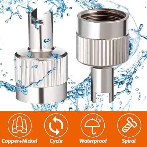 10pcs Metal Tire Valve Stem Caps Slotted Slot Valves Caps - Image 4
