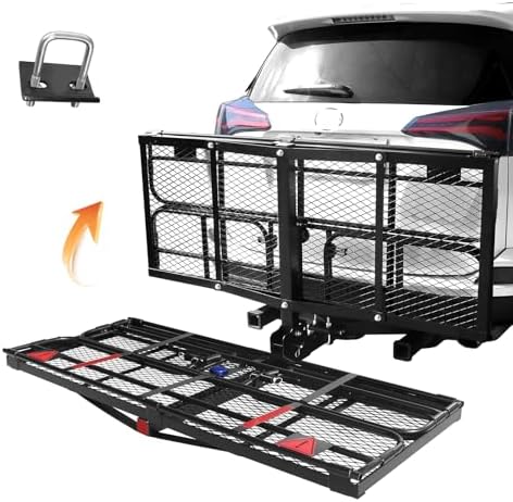 Folding Hitch Mount Cargo Carrier by Carivia