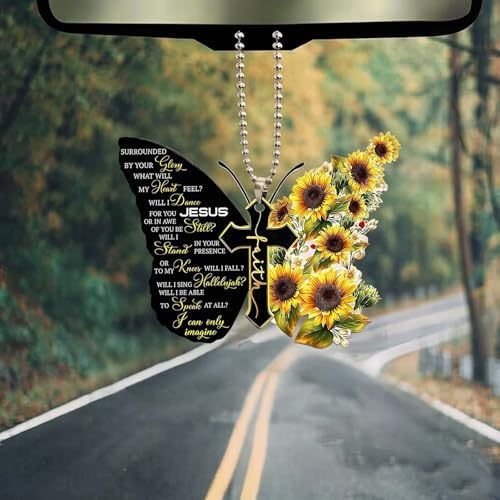 Butterfly Car Hanging Ornament, Hanging Charm Home Decoration Keepsake - Image 3
