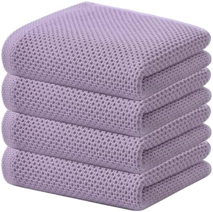 Kitinjoy 100% Cotton Waffle 4-Pack Kitchen Towels by Kitinjoy