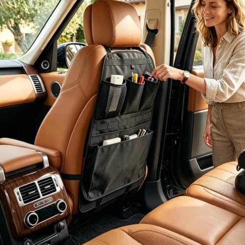 Car Seat Back Organizer with Compartment - Image 4