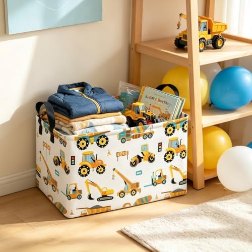 Rectangular Collapsible Engineering Car Storage Basket Nursery Organizer - Image 5