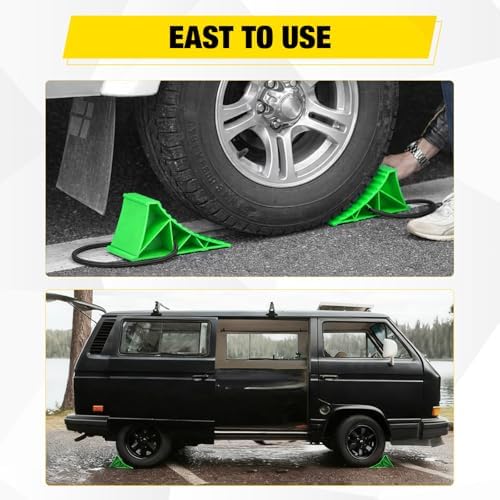 Nilight Wheel Chocks, Heavy Duty Wheel Stopper - Image 6