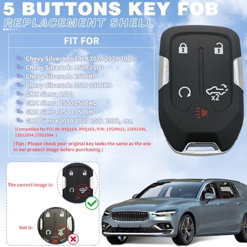 Key Fob Shell Case Replacement Fits - Image 3