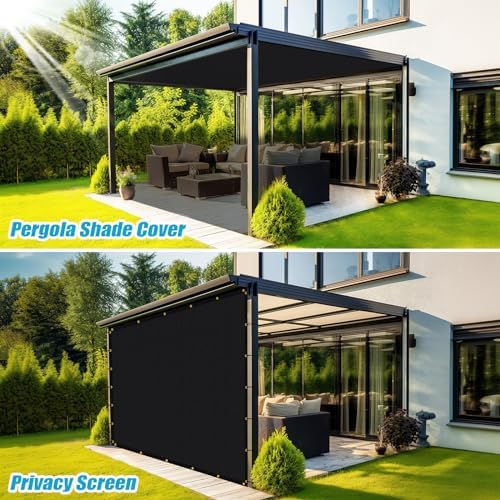 Amagenix 90% Shade Fabric 10'X 11' Black Sun Shade Cloth - Image 5