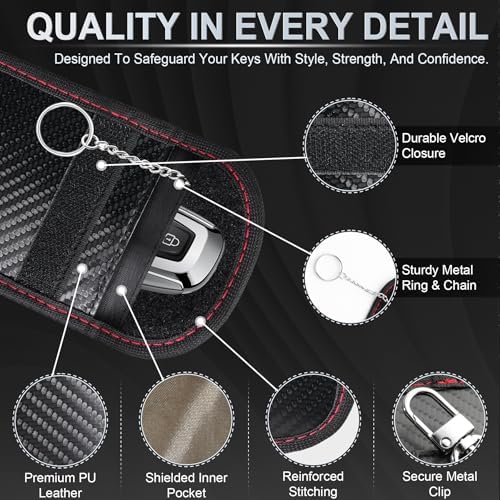 LivTee Faraday Key Fob Protector, RFID Blocking Faraday Bag - Image 4