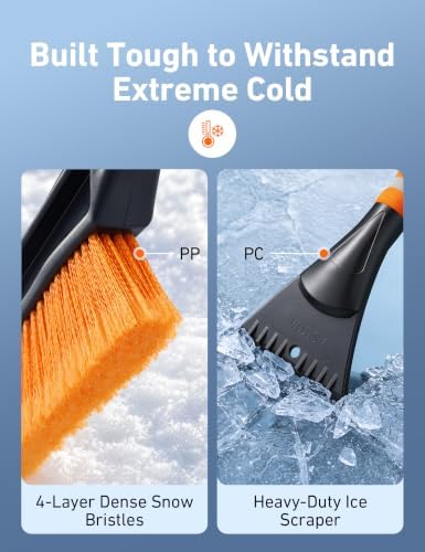 AstroAI 40" 2-in-1 Detachable Snow Brush & Ice Scrapers - Image 5