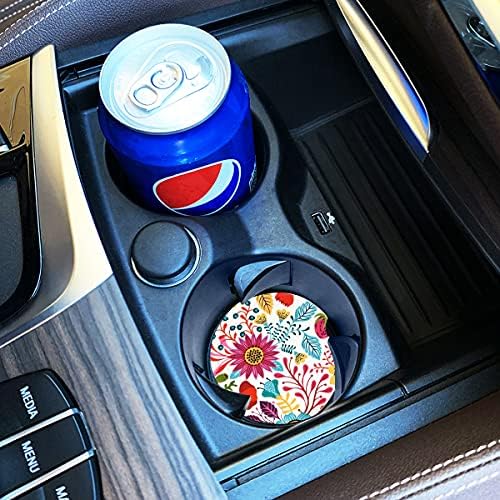 Sunflower Small 2.56" Absorbent Auto Coasters 2 Pack, Ceramic Car Accessories - Image 3