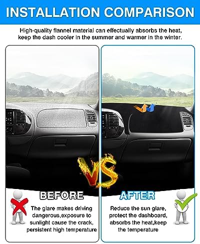 Autorder Dashboard Cover Mat for 1997-2003 Ford F150/F250/Expedition/F150 - Image 3