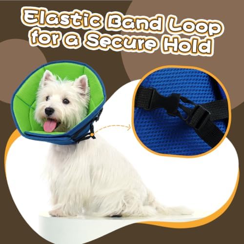 Allroaring Dog Cone Collar After Surgery, Adjustable Soft Recovery Cone - Image 4