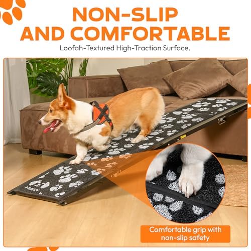 Upgraded Dog Ramp for Car 71"x17.2" Wide Portable Folding Pet Ramp - Image 7