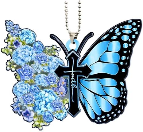 Butterfly Car Hanging Ornament, Hanging Charm Home Decoration Keepsake by Twpribarn