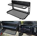 2-Tier Tailgate Table Rear Foldable Storage Cargo Rack Outdoor Camping Desk by FURYENGRAVER
