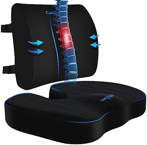 CushZone X-Large Seat Cushion and Lumbar Support Pillow by CushZone