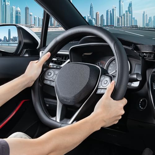 SEG Direct D Shaped Steering Wheel Cover 14.5-15 inch - Image 2