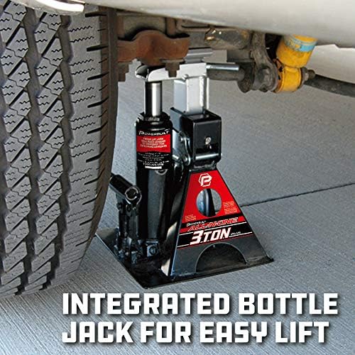 POWERBUILT 3 Ton All-in-One Hydraulic Bottle Jack and Jackstand in One - Image 4