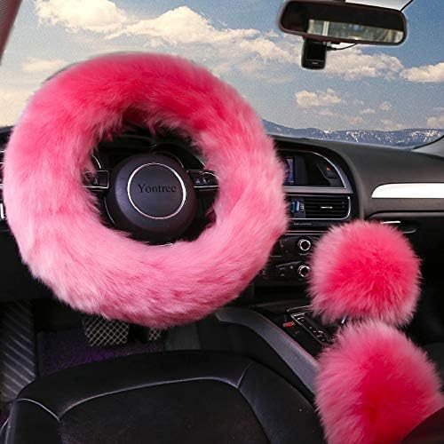 Yontree Fashion Fluffy Steering Wheel Covers - Image 2