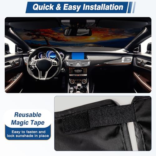 Car Windshield Sun Shade UV Reflector Foldable Front Window SUV - Image 5