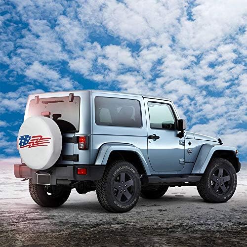 Spare Tire Cover 17 inch Waterproof PVC Leather Wheel Cover American Star - Image 6