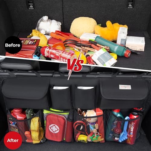 SURDOCA Car Trunk Organizer, LARGE CAPACITY Car Storage Bag - Image 2