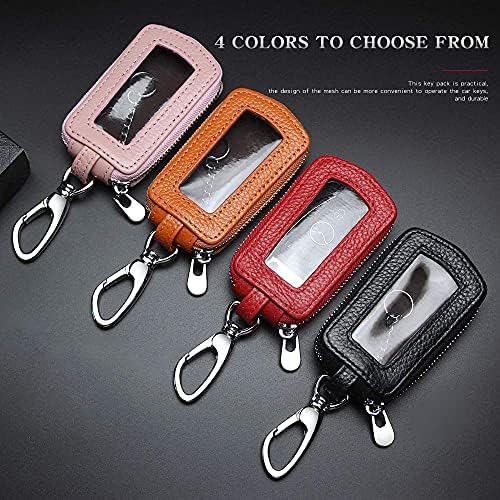 Universal Premium Car Key Fob Case Genuine Leather Car Smart Key fob Holder - Image 5