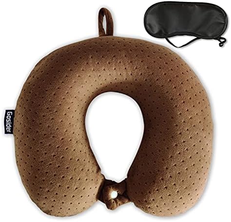 Memory Foam Travel Pillow, U Shape Neck Pillows by Gosider