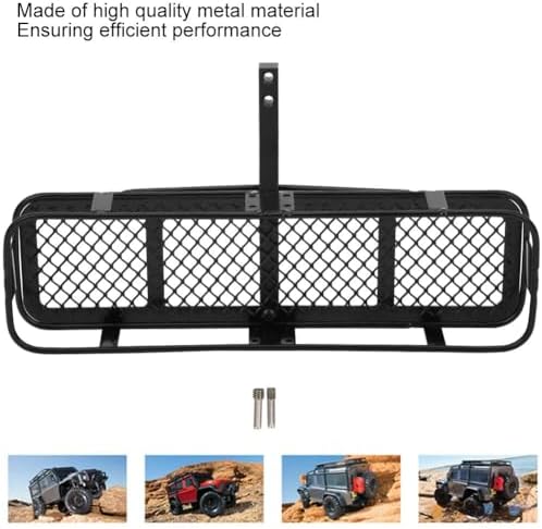 1/10 RC Crawler Back Hitch Cargo Carrier Luggage Basket, 2.2lb Capacity - Image 6