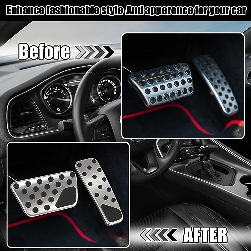 X AUTOHAUX Brake Pedal Pad Gas Accelerator Cover Set - Image 4