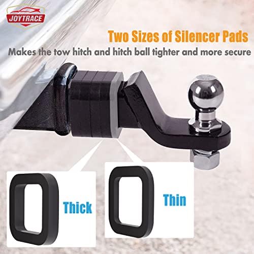 6 Pack - Multiple Size Combination，2.5 Inch Hitch Receiver Silencer Pad - Image 2
