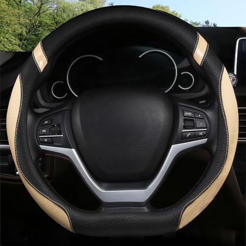 Cxtiy D-Shaped Flat Bottom Steering Wheel Cover by Cxtiy