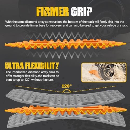 BUNKER INDUST Off Road Traction Boards, Pair Recovery Tracks Traction Mat - Image 2